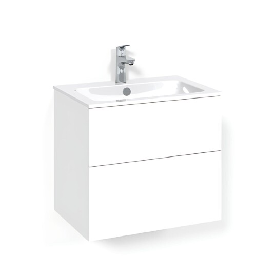 Macro Design Crown Plain/push-open Servantskap 2 Skuff - med Light Servant Hvit / 60cm 14