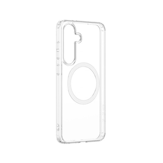 AmazingThing Minimal Mag deksel med magnetring for Samsung Galaxy S25+ Gjennomsiktig