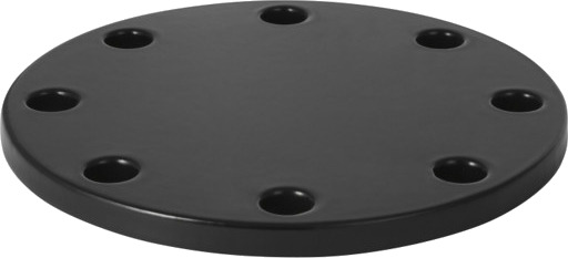 50 mm Blindflens svart PEH Geberit