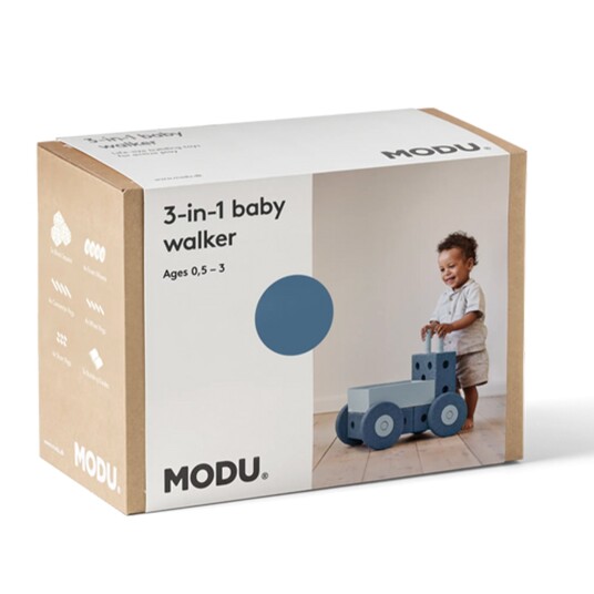 MODU 3i1 gåstol dyp blå/himmelblå MODU 3i1 gåstol dyp blå/himmelblå