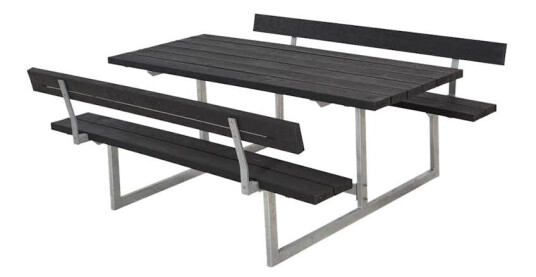 Benkbord PLUS Basic Plast Svart