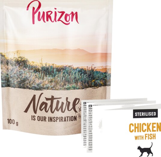 Purizon tørrfôr Cat Sterilised & Original Daily 65 % NYHET kylling fisk 6.5 kg