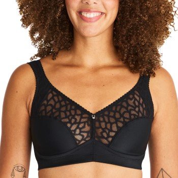 Swegmark BH Lovely Lilly Soft Bra Svart bomull B 100 Dame Swegmark BH Lovely Lilly Soft Bra Svart bomull B 100 Dame