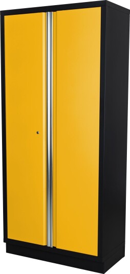 PELA 531978 Høyskap 915x458x2000 mm, gul/svart, Garasjeinnredning & oppbevaring