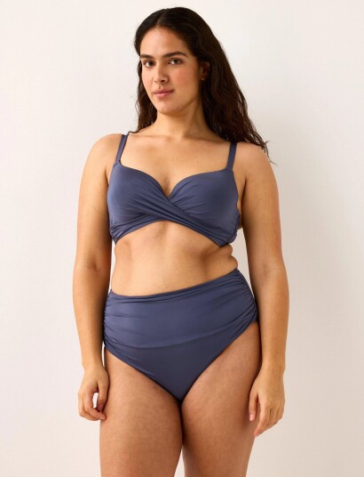Lindex Bra Lilja Twist Swim Shiny Blue 80 D