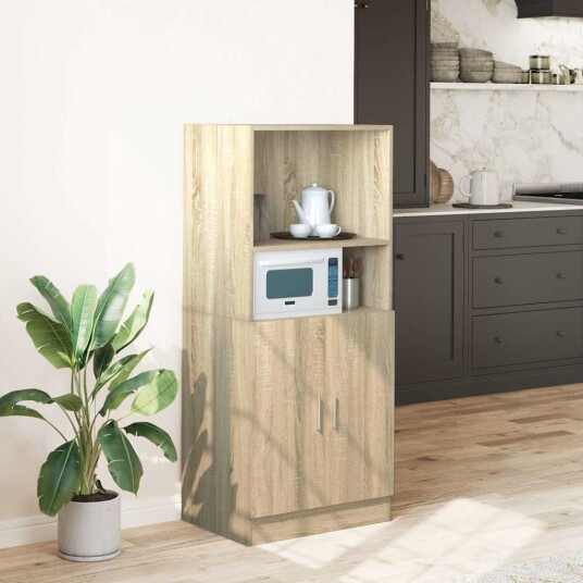  Kjøkkenskap sonoma eik 57x41,5x131,5 cm konstruert tre 8721158651549