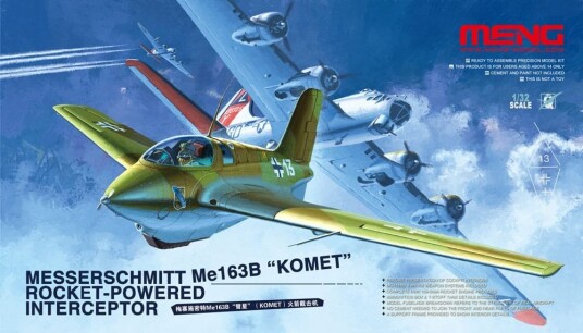 Meng-Model 1/32 Messerschmitt Me163B Komet Rocket-Powered Fighter Meng-Model 1/32 Messerschmitt Me163B Komet Rocket-Powered Fighter