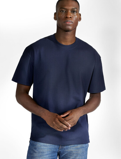 Bread & Boxers Heavy Tee - Navy - XXL Bread & Boxers Heavy Tee - Navy - XXL