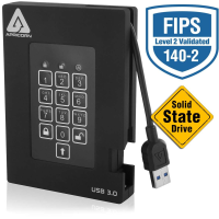 Apricorn Padlock Fortress 1tb Ssd Usb Sort