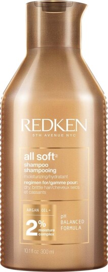 Redken All Soft fuktighetsgivende sjampo 300 ml med arganolje