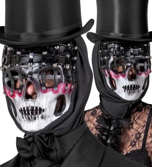 Living DeadSkummel Maske Med Nagler Living DeadSkummel Maske Med Nagler