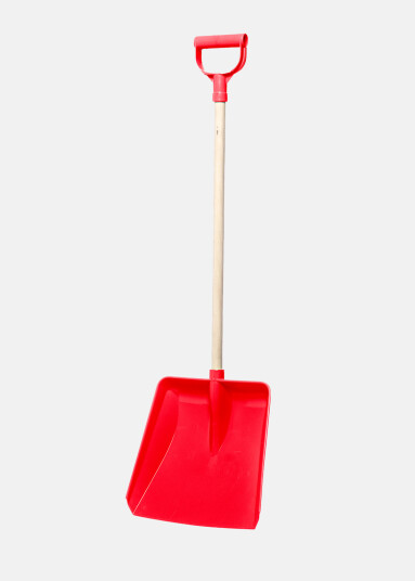Snöspade trähandtag Röd Snöspade trähandtag Röd