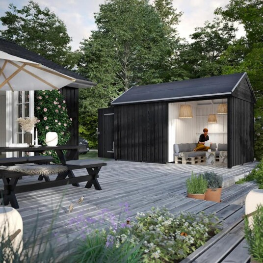 Utebod PLUS Classic Multi Hagehus 2 Moduler Enkeldør Åpen 10m2 Utebod PLUS Classic Multi Hagehus 2 Moduler Enkeldør Åpen 10m2