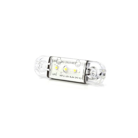 Varsellys Strands Side Marker Slim 3 LED   12/24V / 84 mm Hvit