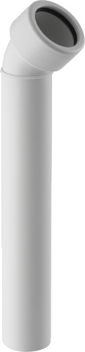 50 mm x 45° tilkoblingsbøy PP Geberit