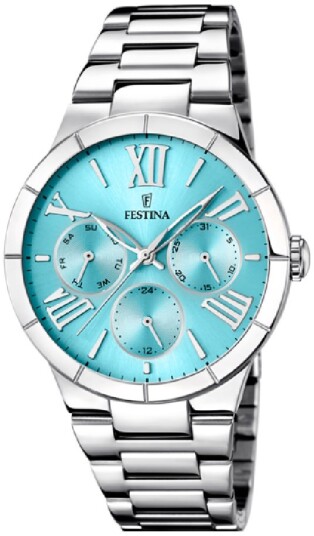 Festina Dameklokke F16716 4 Boyfriend Blå/Stål Ø36.5 mm