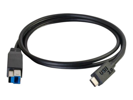 C2G 3m USB 3.1 Gen 1 USB Type C to USB B Cable M/M - USB C Cable Black - USB type C-kabel - USB Type B til 24 pin USB-C - 3 m