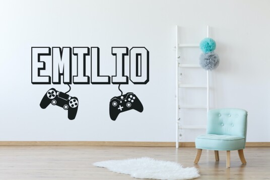 Veggklistremerker Gaming / Styrespaken / Personlig Veggklistremerker Gaming / Styrespaken / Personlig