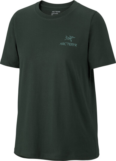 Arc"teryx Women"s Kragg SL Cotton Emblem Crew Short Sleeve Shirt Dark Jade M
