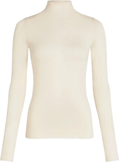 Hunkemöller Top Ls Turtleneck Intimates   HKM WHITE   S