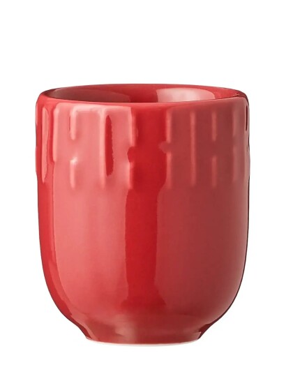 Aida Confetti Chili Mini Kop Med Relief Porcelæn 5 Cl. Red 