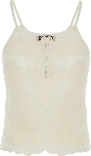 Twinset Dame Topper Beige L,