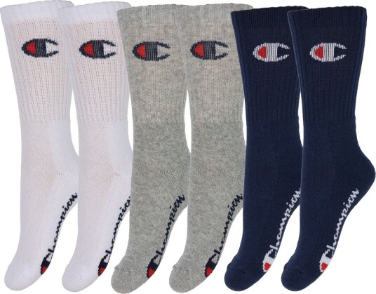 Champion 6Pk Crew Socks Navy 31 34 Champion 6Pk Crew Socks Navy 31 34