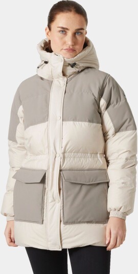 Helly Hansen Escape Dunparkas Dame Hvit Svart XL Helly Hansen Escape Dunparkas Dame Hvit Svart XL