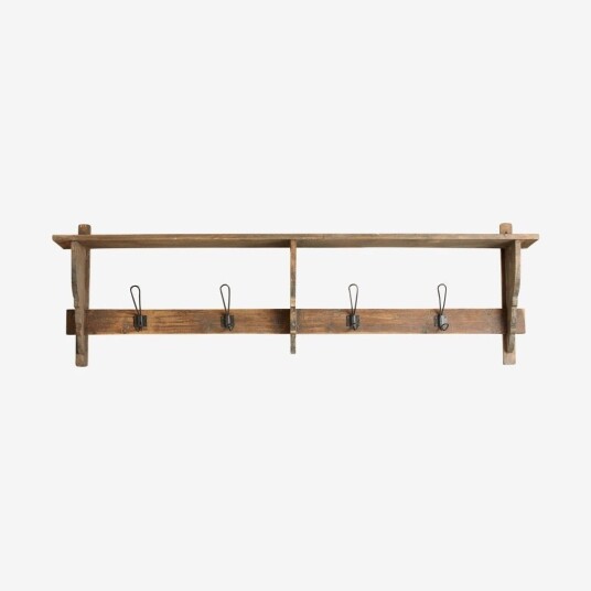Nordal CARONU hylle med 4 knoker 1073