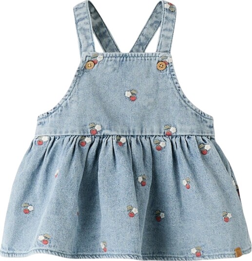 Lil"Atelier Nbffunda Dnm Emb Skirtall 2106 Fd Lil Blue 74