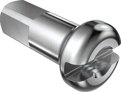 DT Swiss Eikenippel Sølv messing 1,8 x 16mm