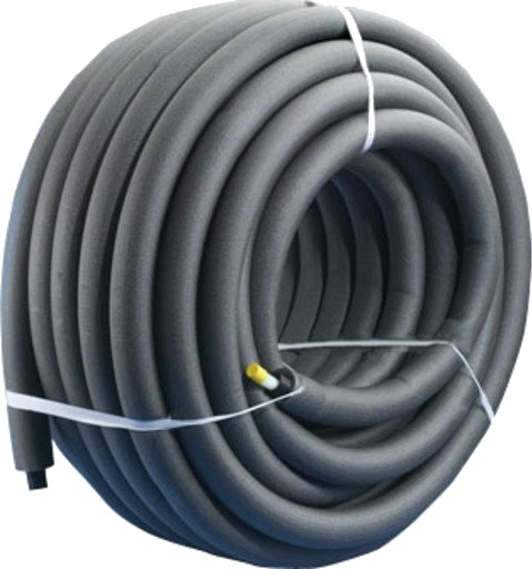 Wavin 15 mm Isolert PEX Rør-i-Rør 50 Meter for Vann og Varme