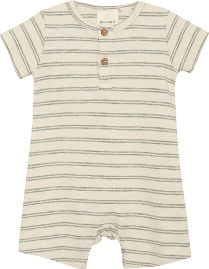 En Fant Playsuit SS Stripes Sea Spray (62 / 3 mnd)