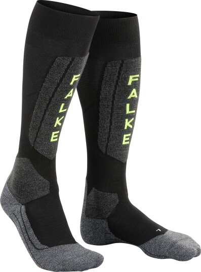 Falke Men's Sk5 Expert Skiing Knee High Socks Black lightning 39 41