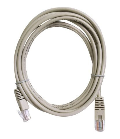 Art Koblingskabel Rj-45 Hann Til Rj-45 Hann 3 M Utp Cat 5E Med Støvel Grå
