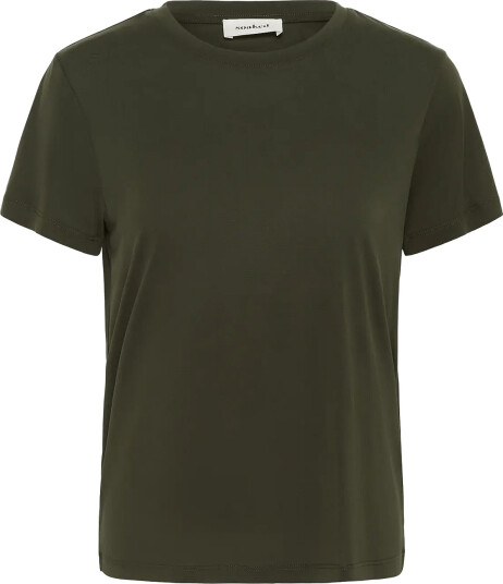 Soaked Slcolumbine Crew Neck T Shirt Ss Khaki green S