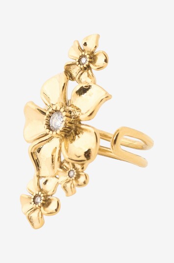 IOAKU   Ring LA Fleur Multi Ring 7 Stainless Steel   Gull