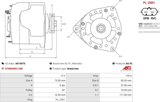 AS PL A01407S Dynamo