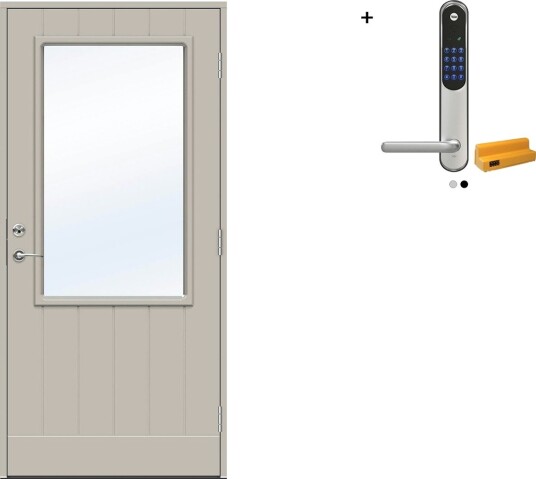 Ytterdør Swedoor Advance-Line Vision Lyra med Yale Entrus Ytterdør Swedoor Advance-Line Vision Lyra med Yale Entrus