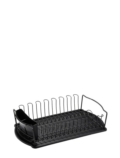 Dorre Dish Rack In Black 15 Plates 48*28*10,5 Cm Black 28X 48X 10.5