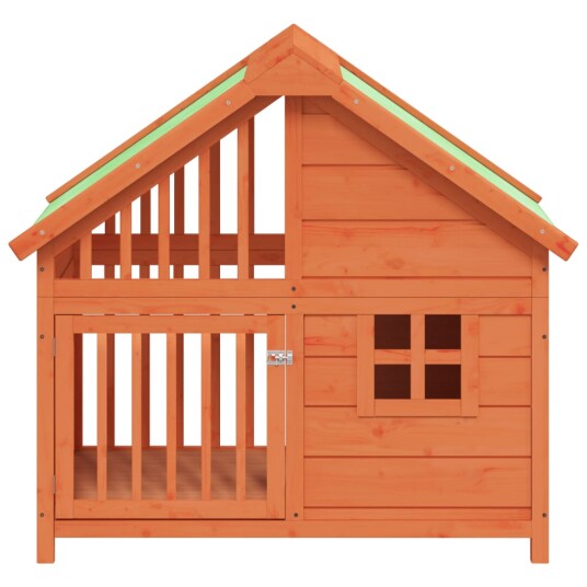 Vidaxl Hundekennel Brun 96X60.5X87 cm Heltre Furu