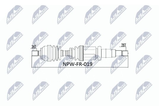 Nty Drivaksel NTY NPW FR 019