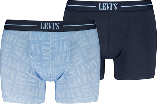 Levis Boxershorts 2 pack Blue Kombinasjon Levis Medium Boxershorts Blå