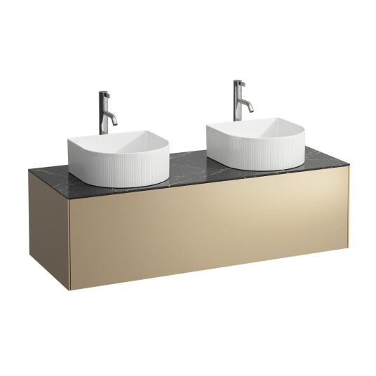 Laufen Sonar Servantskap med 1 skuff 1175x455 mm m/topp Gull/Nero Marquina