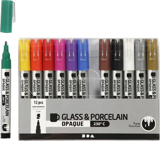 Creativ Company Glass & Porcelain Pens Creativ Company Glass & Porcelain Pens