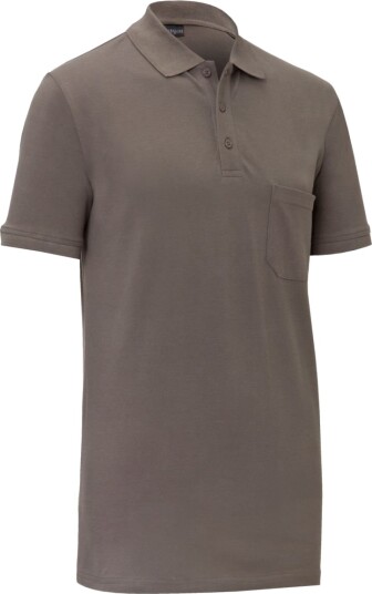 JOBELINE Pique herre Cato kortermet; Størrelse 3XL; Gråbrun/taupe