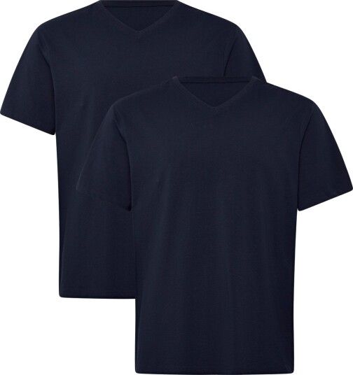 Enkel Studio V Neck Tee 2 Pack Esnohr   Navy   XL