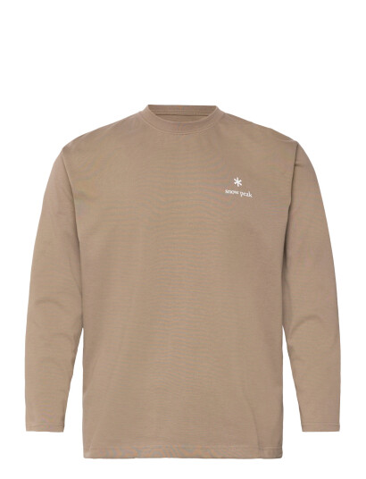 SNOW PEAK Nsd Logo L/S T-Shirt - Beige - XXL
