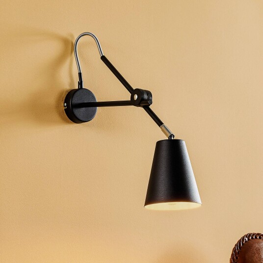 ALDEX 1008 vegglampe 1 lyskilde svart-gull