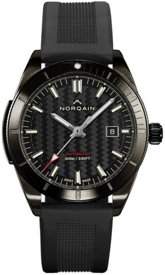 Norqain Herreklokke NB1000B01A/B102/10BR.20B Adventure Sort/Gummi Norqain Herreklokke NB1000B01A/B102/10BR.20B Adventure Sort/Gummi